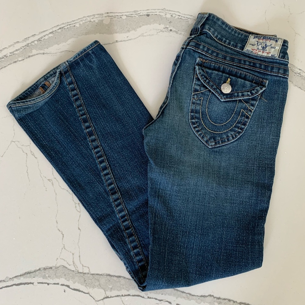 True Religion Joey Wide Leg Jeans 28